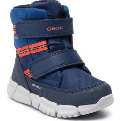Śniegowce GEOX - B Flexyper B B Abx C B943PC 0FU54 C4074 D Navy/Orangefluo. Niebieskie śniegowce chłopięce Geox, bez zapięcia. W wyprzedaży za 249,00 zł.