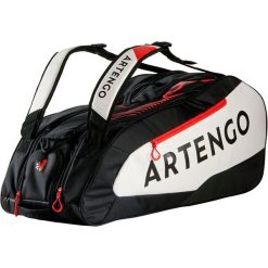Torba sportowa tenis i inne sporty rakietowe 930 L na 9 rakiet. Czerwone torby męskie sportowe ARTENGO, bez wzorów, z poliesteru, sportowe. Za 229,99 zł.