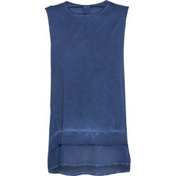 Top DEHA EASY Granatowy. Niebieskie topy damskie marki Deha, bez wzorów, z tkaniny, bez kołnierzyka, bez rękawów, bez kaptura. W wyprzedaży za 84,00 zł.