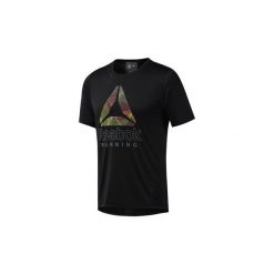 T-shirty z krótkim rękawem Reebok Sport Koszulka Run Essentials Graphic. Czarne koszulki męskie Reebok Sport, s, bez wzorów, sportowe, bez kołnierzyka, z krótkim rękawem, krótkie. Za 64,50 zł.