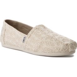 Creepersy damskie: Półbuty TOMS – Classic 10011656 Natural Daisy Metallic