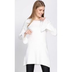 Biała Bluzka Nether. Białe bluzki damskie z długim rękawem marki Born2be, xl. Za 59,99 zł.