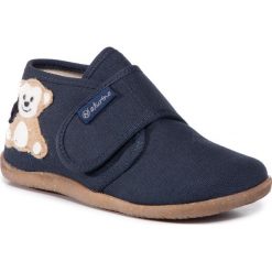 Kapcie NATURINO - Moros 0014000682.01.0C01 D Bleu. Niebieskie sandały chłopięce Naturino, z materiału, bez zapięcia. Za 279,00 zł.