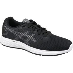Asics Patriot 10 1012A117-005. Czarne buty sportowe damskie Asics, bez wzorów, z materiału, do biegania. W wyprzedaży za 229,99 zł.