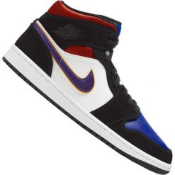 Wielokolorowe Buty Nike Air Jordan 1 Mid Se M 852542-005. Buty sportowe męskie Nike, na jesień, ze skóry, bez zapięcia, nike air jordan. W wyprzedaży za 569,00 zł.