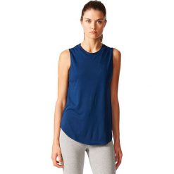 Topy sportowe damskie: Adidas Koszulka Sport ID Sleeveless Tee granatowy r. XL (S97191)