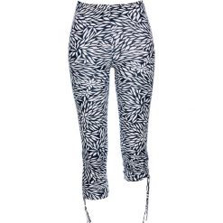 Legginsy bonprix ciemnoniebiesko-biały. Niebieskie legginsy we wzory bonprix. Za 29,99 zł.