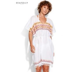 Tunika plażowa Seafolly Geo Embroidered 53591-KA. Tuniki plażowe damskie Seafolly, bez wzorów, bez rękawów. Za 335,00 zł.