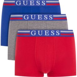 Komplet 3 par bokserek Guess U01G01 JR003. Bokserki męskie Guess, z aplikacjami, z elastanu. W wyprzedaży za 119,00 zł.