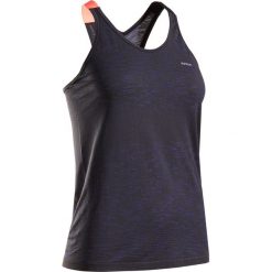Top do biegania KIPRUN CARE damski. Pomarańczowe topy damskie KIPRUN, xl, bez wzorów, z poliesteru, bez rękawów, do biegania. Za 49,99 zł.