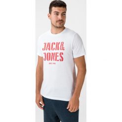 Jack & Jones Jay Koszulka Biały. Białe podkoszulki męskie Jack & Jones, xl, z nadrukiem, z bawełny, z krótkim rękawem. Za 44,95 zł.