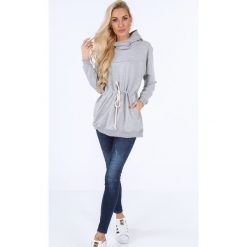 Szara bluza sportowa 1889. Szare bluzy sportowe damskie marki Fasardi, s. Za 79,00 zł.