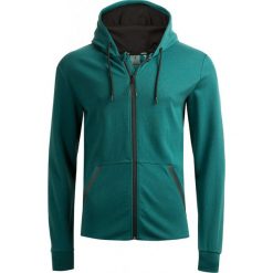 Bluza męska BLM608 - morska zieleń - Outhorn. Żółte bluzy męskie Outhorn, m, bez wzorów, z bawełny, z kapturem, bez rękawów, bez kaptura. W wyprzedaży za 99,99 zł.