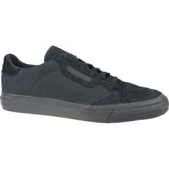 Adidas Continental Vulc EF3531 buty sneakers męskie czarne 46 2/3. Czarne buty sportowe męskie Adidas, na lato, ze skóry, na sznurówki, tenisowe. W wyprzedaży za 269,99 zł.