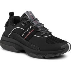 Sneakersy TOMMY SPORT - Sport City Sneaker FM0FM02468 Black 990. Czarne sneakersy męskie Tommy Sport, bez zapięcia. W wyprzedaży za 459,00 zł.