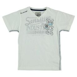 T-shirty chłopięce: Koszulka w kolorze kremowym