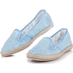 Espadryle damskie: Koronkowe espadryle slip on MIGNON