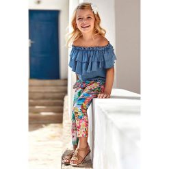 Mayoral - Spodnie dziecięce 92-134 cm. Różowe spodnie dziewczęce Mayoral, l, bez wzorów, z poliesteru. Za 110,90 zł.