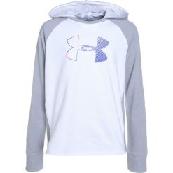 Under Armour THREADBORNE TERRY LOGO HOODY Bluza z kapturem white. Białe bluzy dziewczęce Under Armour, z bawełny, z kapturem. W wyprzedaży za 170,10 zł.
