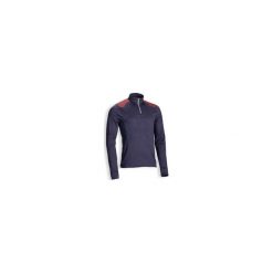 Koszulka jeździecka polo 500 Warm męska. Niebieskie koszulki męskie FOUGANZA, m, bez wzorów, z elastanu, bez rękawów. Za 79,99 zł.