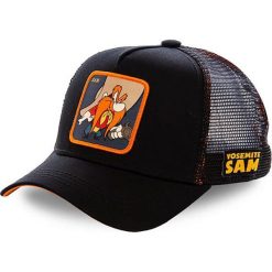 Capslab - Czapka. Czarne czapki damskie CapsLab, z aplikacjami, z bawełny. Za 129,90 zł.