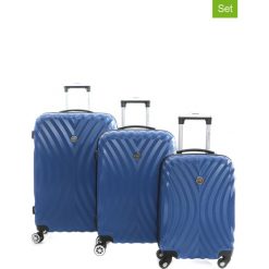 Walizki: Walizki (3 szt.) „Sheraton” w kolorze niebieskim