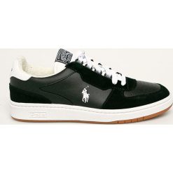 Polo Ralph Lauren - Buty. Czarne sneakersy męskie Polo Ralph Lauren, ze skóry, na sznurówki. Za 519,90 zł.