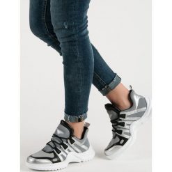 SZARE OBUWIE SPORTOWE. Szare buty sportowe damskie Merg, bez wzorów, sportowe. Za 119,90 zł.