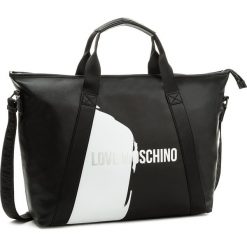 Torebki klasyczne damskie: Torebka LOVE MOSCHINO – JD4701PP15F1000A Nero/Bianco