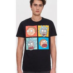 T-shirt z nadrukiem Rick and Morty - Czarny. Czarne t-shirty damskie House, s, z nadrukiem, bez kołnierzyka. Za 39,99 zł.