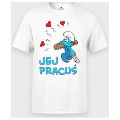 Koszulka Jej pracuś. T-shirty chłopięce MegaKoszulki, bez wzorów, z bawełny, bez rękawów. Za 64,90 zł.