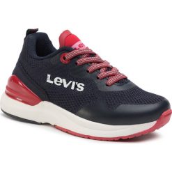 Sneakersy LEVI'S - VFUS0001T Navy Red 0290. Niebieskie półbuty dziewczęce bez zapięcia. W wyprzedaży za 179,00 zł.