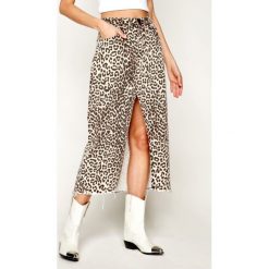 Spódnica jeansowa One Teaspoon Animal Rocko 23065. Pomarańczowe spódniczki damskie One Teaspoon, bez wzorów, z jeansu. W wyprzedaży za 379,00 zł.