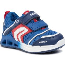 Sneakersy GEOX - B Dakin B. A B022PA 01454 C0833 M Royl/Red. Niebieskie trampki chłopięce Geox, bez wzorów, ze skóry ekologicznej, na rzepy. W wyprzedaży za 189,00 zł.