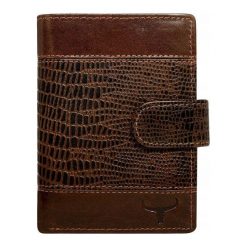 Portfel męski skórzany Buffalo Wild N890L-VTC. Pomarańczowe portfele męskie BUFFALO WILD, bez wzorów, ze skóry. Za 59,90 zł.
