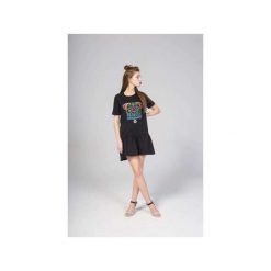 Sukienka Haftowana. Czarne sukienki damskie marki Kozacki Mops, na imprezę, s, z haftami, z bawełny, sportowe, z asymetrycznym kołnierzem, z krótkim rękawem, krótkie, mini, asymetryczne. Za 299,00 zł.