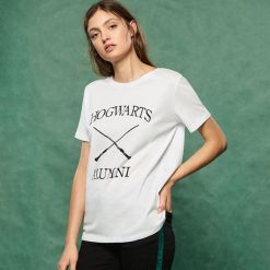 T-shirt Harry Potter - Biały. Białe t-shirty damskie Sinsay, l. Za 29,99 zł.