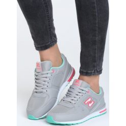 Szaro-Miętowe Buty Sportowe Coming Back. Szare buty sportowe damskie marki Born2be, z materiału. Za 79,99 zł.