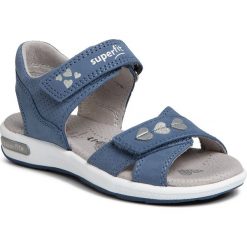 Sandały SUPERFIT - 6-06132-80 S Blau. Niebieskie sandały dziewczęce Superfit, ze skóry, bez zapięcia. Za 299,00 zł.