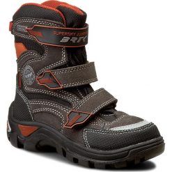 Buty zimowe chłopięce: Śniegowce BARTEK – 94672-04M Szary Pomarańcz