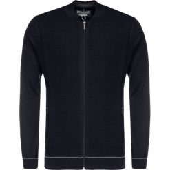Sweter Bugatti 7650 45516. Niebieskie swetry męskie Bugatti, xxl, bez wzorów, z wełny, klasyczne, z klasycznym kołnierzykiem, bez kaptura. W wyprzedaży za 359,00 zł.