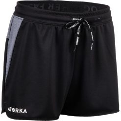 SPODENKI do piłki ręcznej H500 damskie. Czarne szorty damskie ATORKA, xs, bez wzorów, z elastanu. Za 39,99 zł.