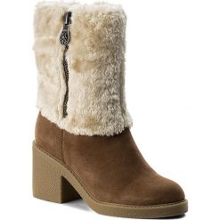 Botki GUESS - Rilley FLRIL4 SUE10 BEIGE. Brązowe botki damskie skórzane marki Guess. W wyprzedaży za 419,00 zł.