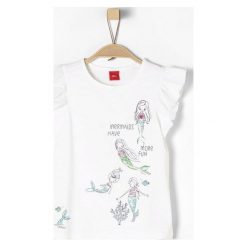 S.Oliver T-Shirt Dziewczęcy 104 - 110 Biały. Białe bluzki dziewczęce marki S.Oliver, z koronki. Za 65,00 zł.