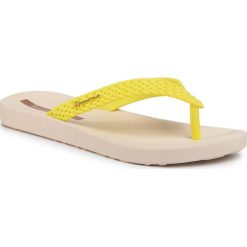 Japonki IPANEMA - Soul Fem 26362 Beige/Neon Yellow 25098. Żółte klapki damskie Ipanema, bez wzorów, z tworzywa sztucznego, bez obcasa. Za 59,99 zł.
