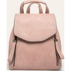 Answear - Plecak. Różowe plecaki damskie ANSWEAR, bez wzorów, z jeansu, eleganckie. Za 99,90 zł.