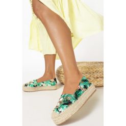 Zielone Espadryle Assalei. Zielone espadryle damskie Born2be, bez wzorów, bez obcasa. W wyprzedaży za 99,99 zł.