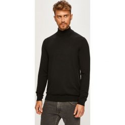 Wrangler - Sweter. Czarne swetry męskie Wrangler, s, bez wzorów, z elastanu. Za 219,90 zł.