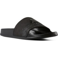 KLAPKI FULGERE SLIDE. Czarne klapki damskie Reebok, bez wzorów, bez obcasa. Za 69,99 zł.