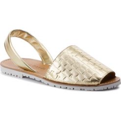 Sandały SERGIO BARDI - SS127317619AB 711. Żółte klapki damskie Sergio Bardi, bez wzorów, ze skóry, bez obcasa. W wyprzedaży za 129,00 zł.